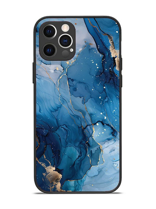 iPhone 12 Pro Oceanic Pattern with Golden Sprinkles