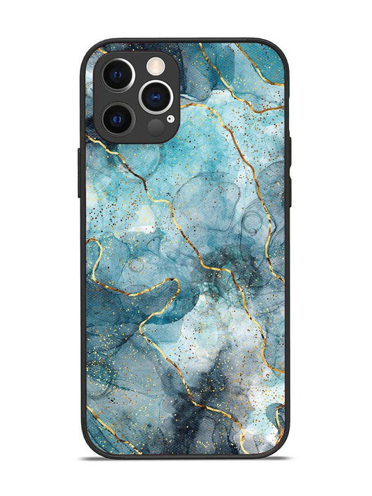 iPhone 12 Pro Oceanic Golden Strip Marble