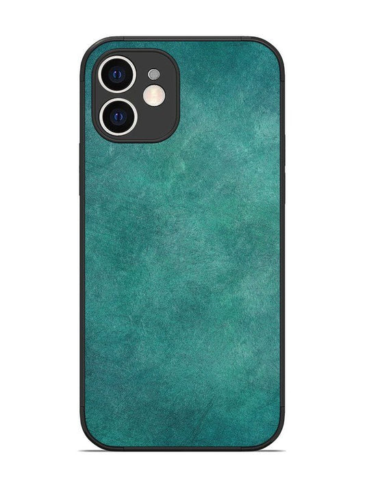 iPhone 12 Jungle green with Scratches Marble