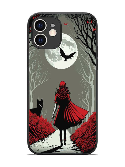 iPhone 12 Scarlet Girl in Red Forest