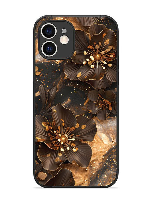 iPhone 12 Golden Flowars