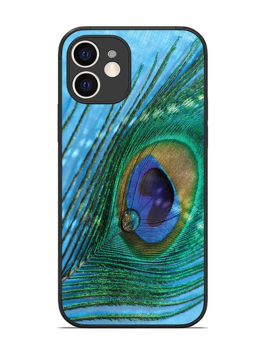 iPhone 12 A drop on Peacock Feather