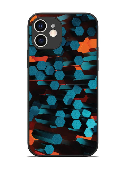 iPhone 12 Hexagon 3D Abstract