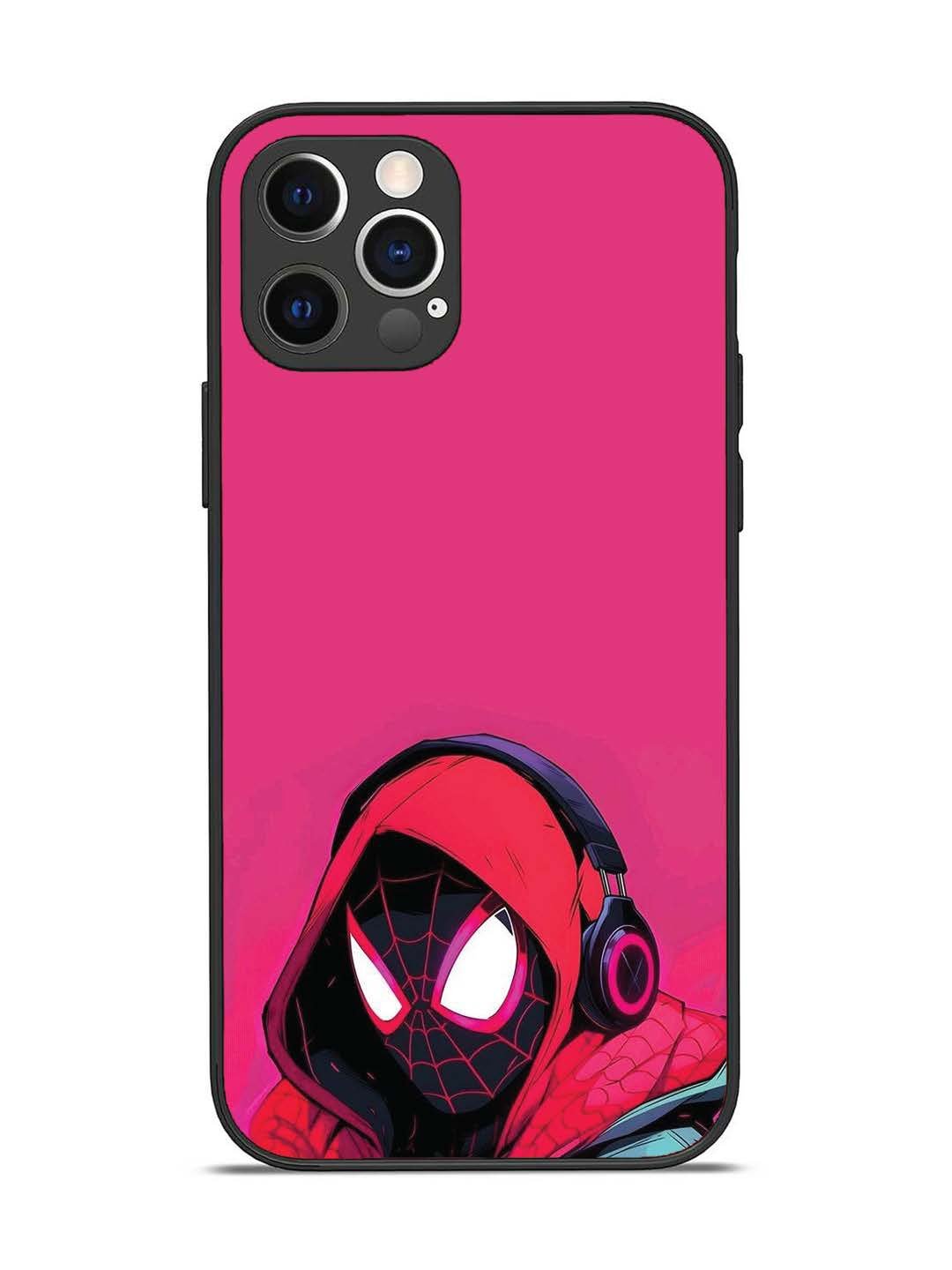 iPhone 12 Pro Spidey Listening Music