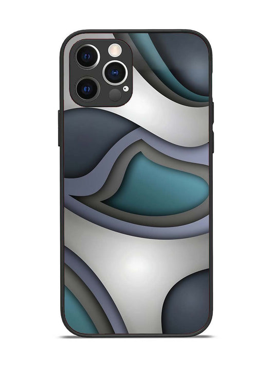 iPhone 12 Pro Slate Blue Gradient Wave