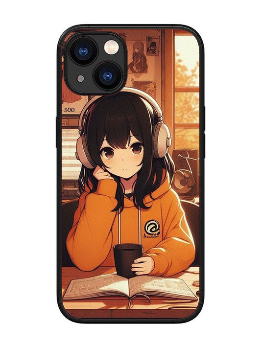 iPhone 13 Cute Girl listening Music