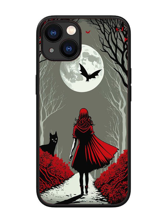 iPhone 13 Scarlet Girl in Red Forest