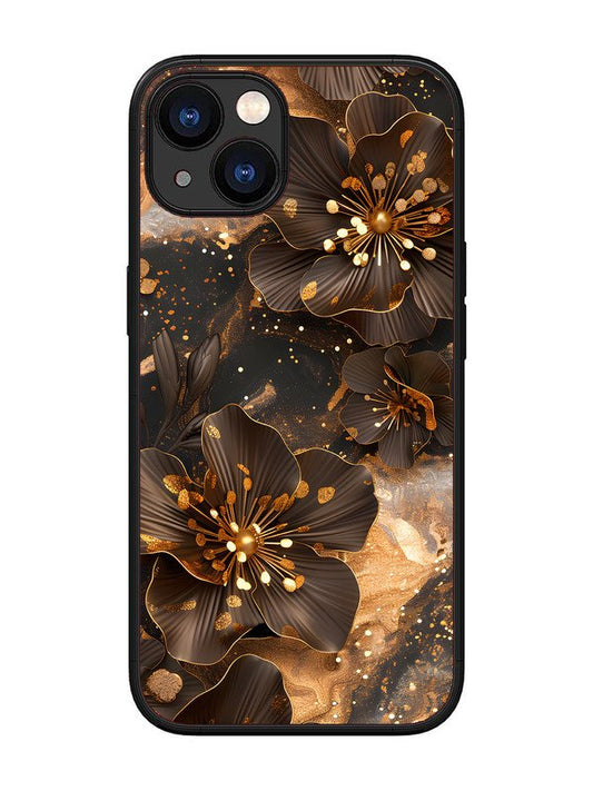 iPhone 13 Golden Flowars