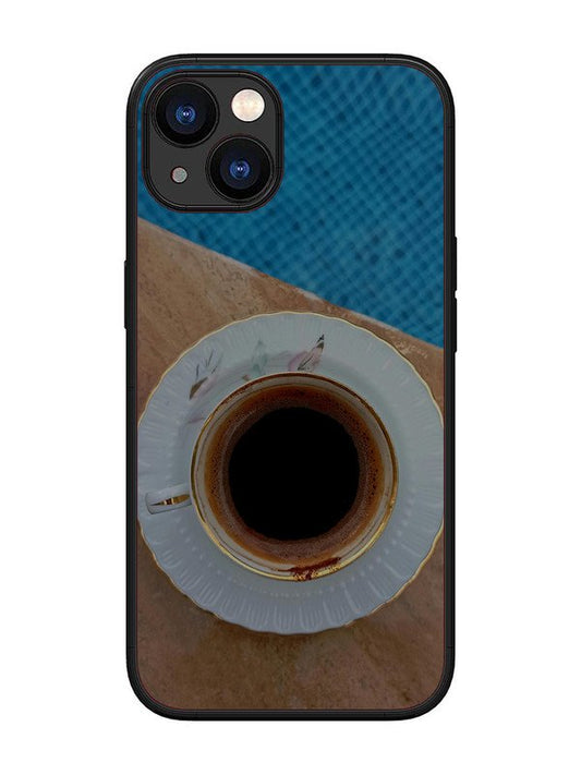iPhone 13 Black Tea Cup Saucer