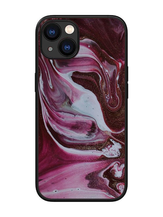 iPhone 13 Pink And Golden Marble