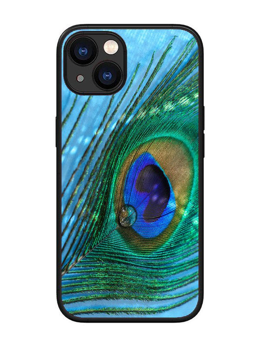 iPhone 13 A drop on Peacock Feather
