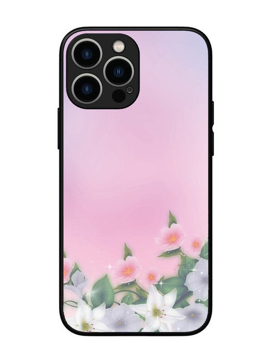 iPhone 13 Pro Max Pink Floral Elegance