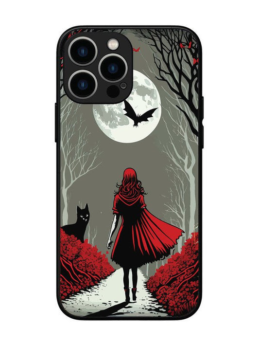iPhone 13 Pro Max Scarlet Girl in Red Forest