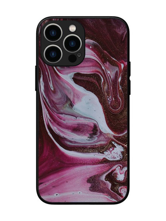 iPhone 13 Pro Max Pink And Golden Marble