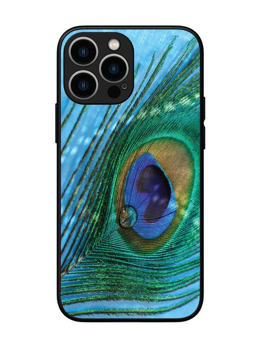 iPhone 13 Pro Max A drop on Peacock Feather
