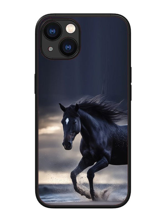 iPhone 13 black-horse-animal