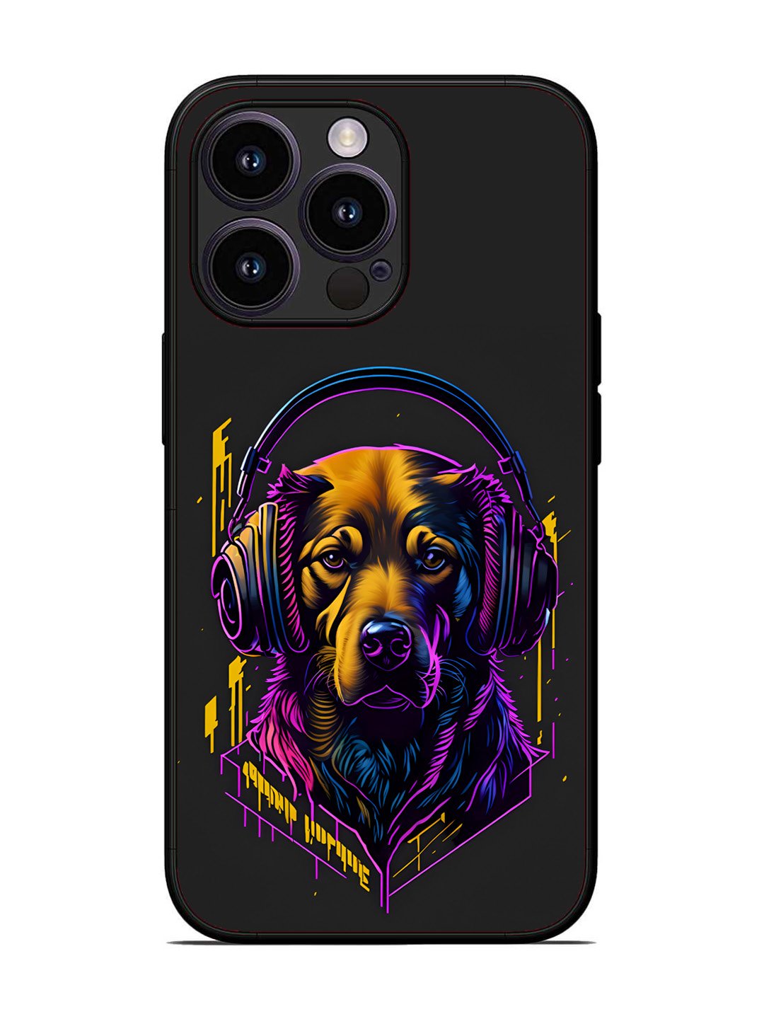 iPhone 14 Pro Music Lover Dog