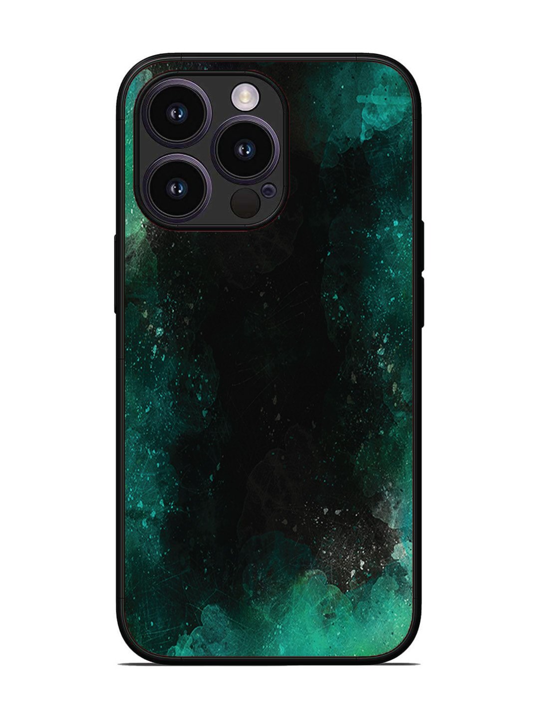 iPhone 14 Pro Dark Black And Green Forest