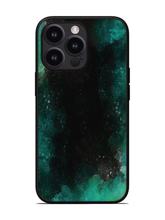iPhone 14 Pro Dark Black And Green Forest