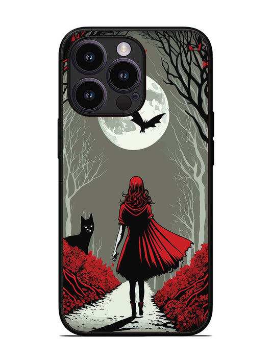 iPhone 14 Pro Scarlet Girl in Red Forest