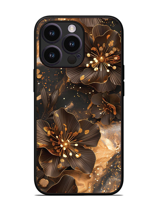 iPhone 14 Pro Golden Flowars