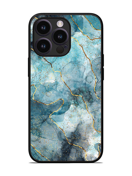 iPhone 14 Pro Oceanic Golden Strip Marble