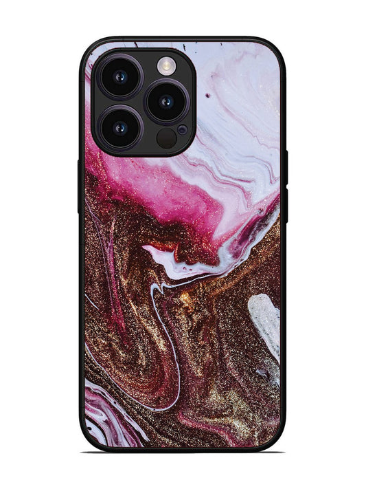 iPhone 14 Pro Elegant Rose & Gold Marble