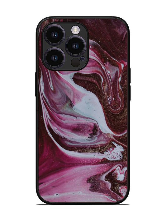 iPhone 14 Pro Pink And Golden Marble