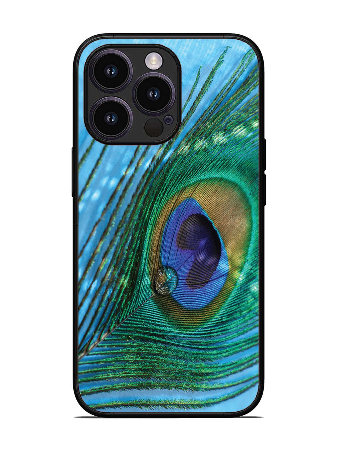 iPhone 14 Pro A drop on Peacock Feather