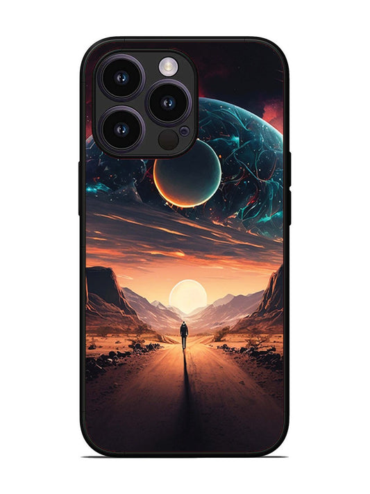 iPhone 13 Pro Sunset with space scene