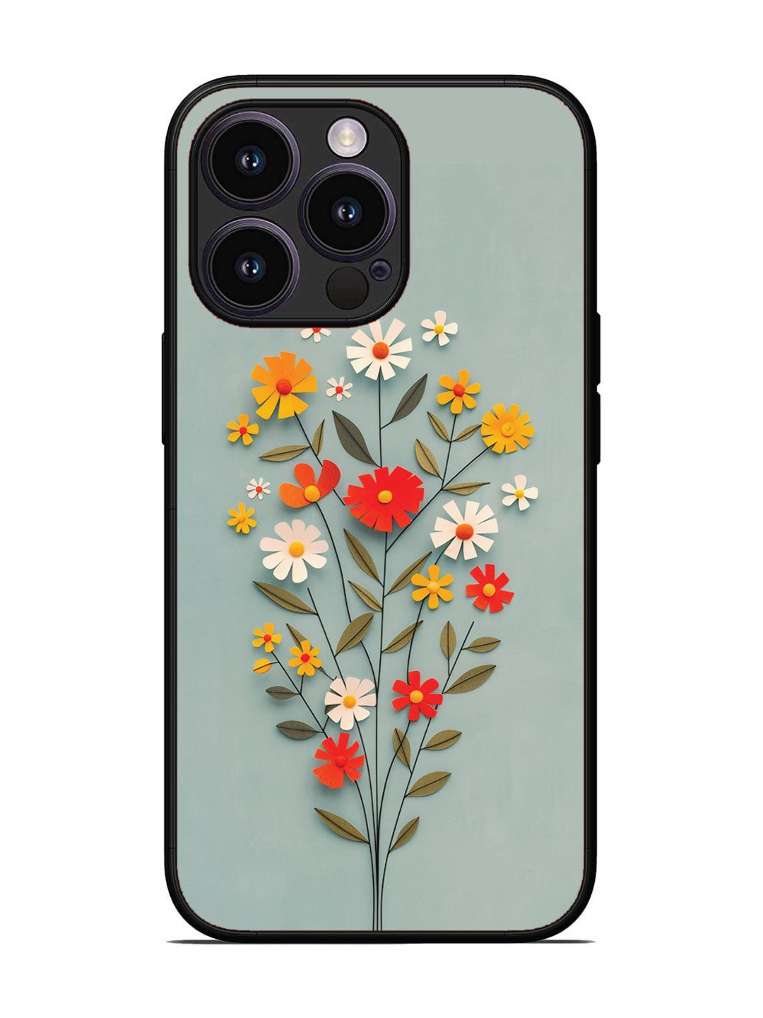 iPhone 14 Pro Paper Flowers