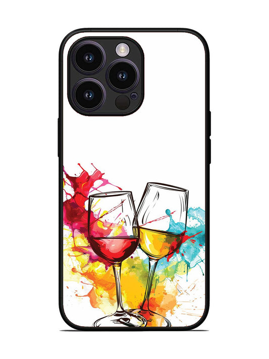iPhone 14 Pro Colorful wine glasses