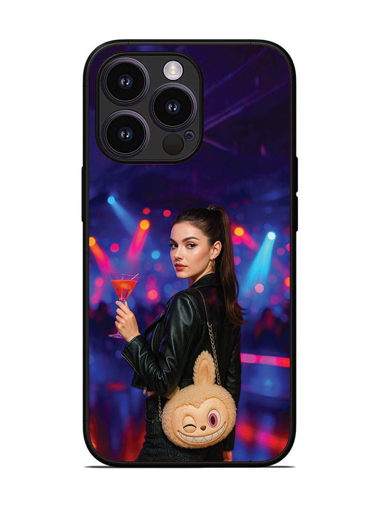 iPhone 14 Pro Girl with Labubu Purs