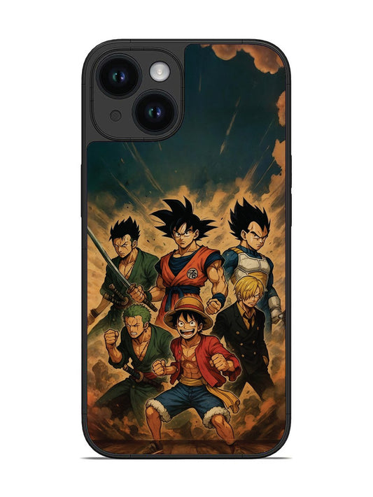 iPhone 14 OnePiece n Dragon Ball Z in one team