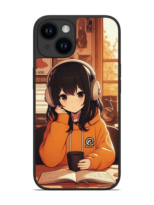 iPhone 14 Cute Girl listening Music