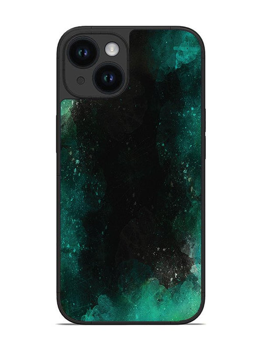 iPhone 15 Dark Black And Green Forest