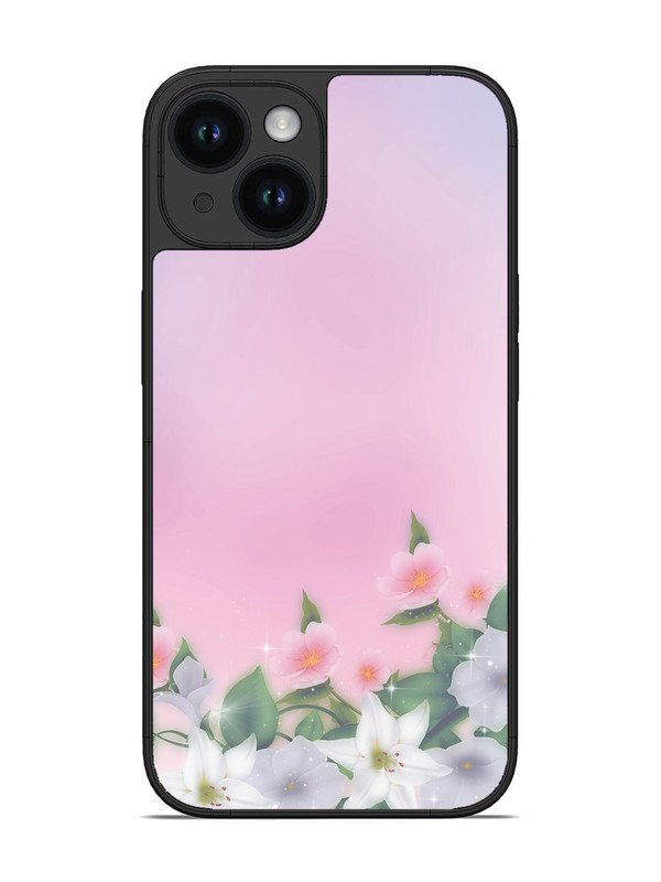 iPhone 14 Pink Floral Elegance