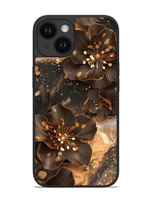 iPhone 14 Golden Flowars