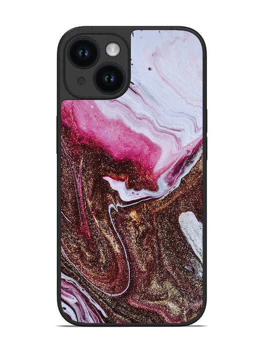 iPhone 14 Elegant Rose & Gold Marble