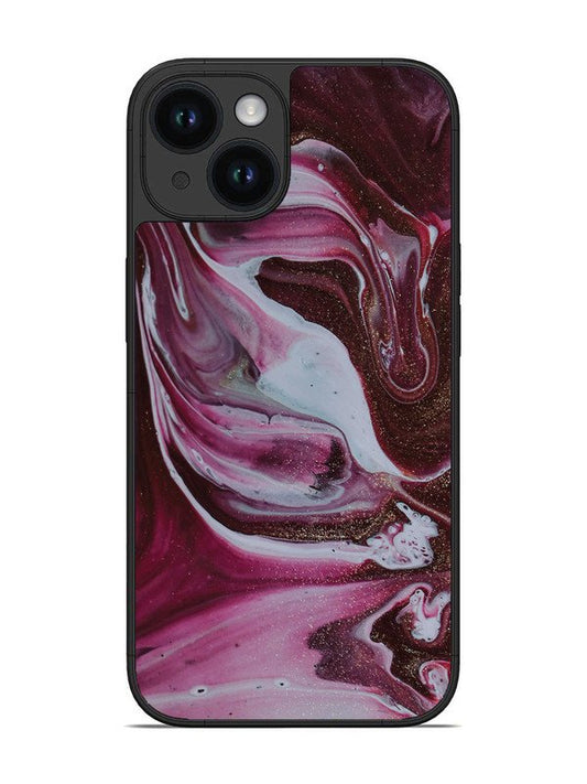 iPhone 14 Pink And Golden Marble