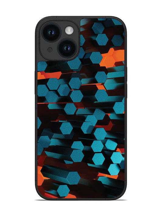 iPhone 15 Hexagon 3D Abstract