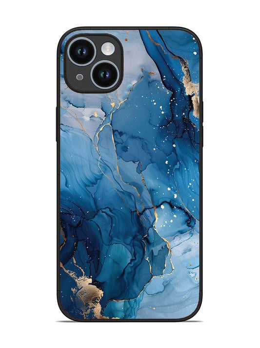 iPhone 14 Plus Oceanic Pattern with Golden Sprinkles