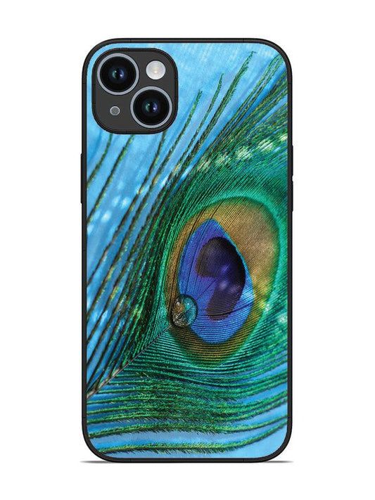 iPhone 14 Plus A drop on Peacock Feather