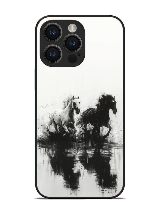 iPhone 14 pro max Black & White Horse