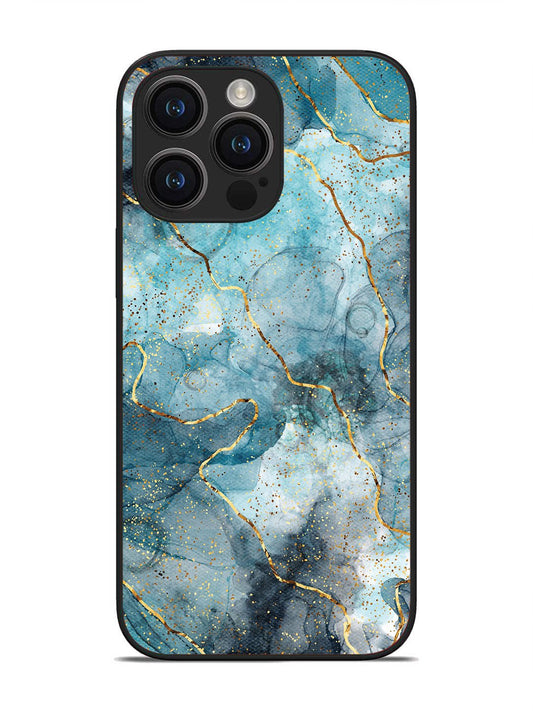 iPhone 14 pro max Oceanic Golden Strip Marble