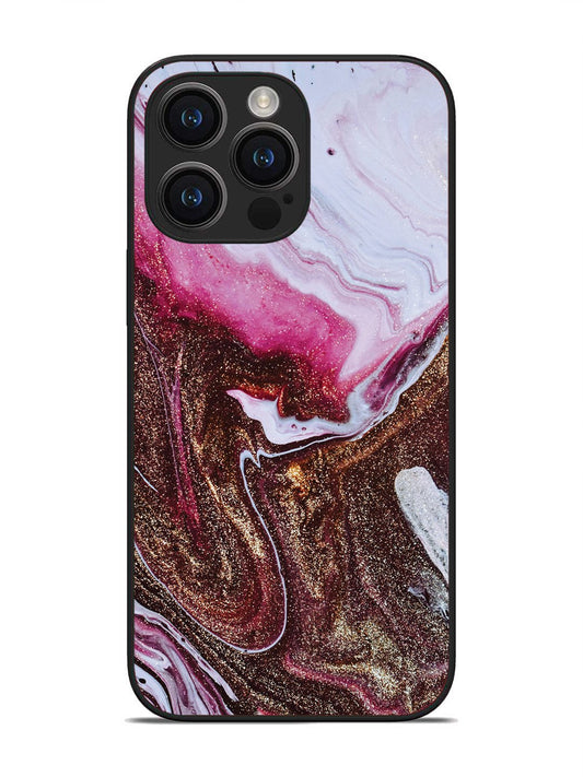 iPhone 14 pro max Elegant Rose & Gold Marble