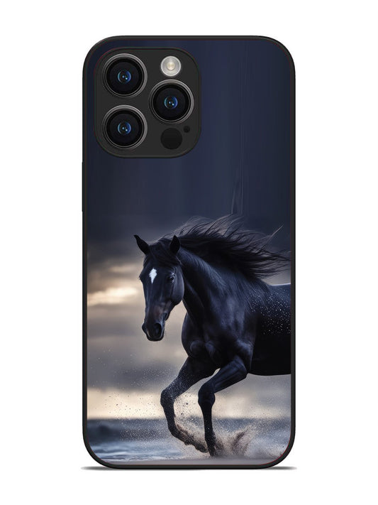 iPhone 14 pro max black-horse-animal