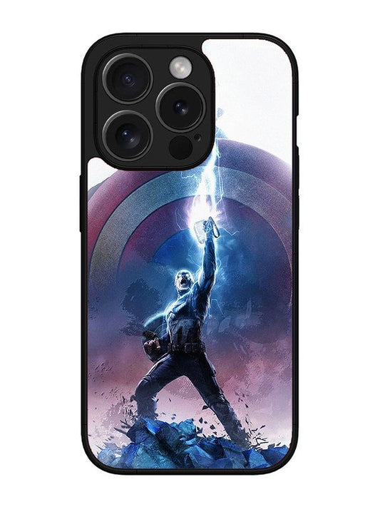 iPhone 15 pro captain-america-thor-hammer-lightning