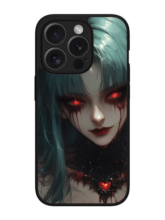 iPhone 15 pro succubus-demon-anime-girl-red-eyes