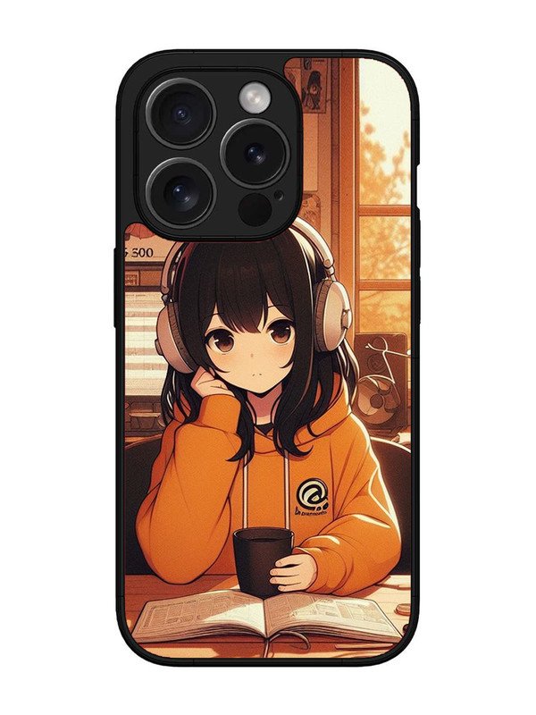 iPhone 15 pro Cute Girl listening Music
